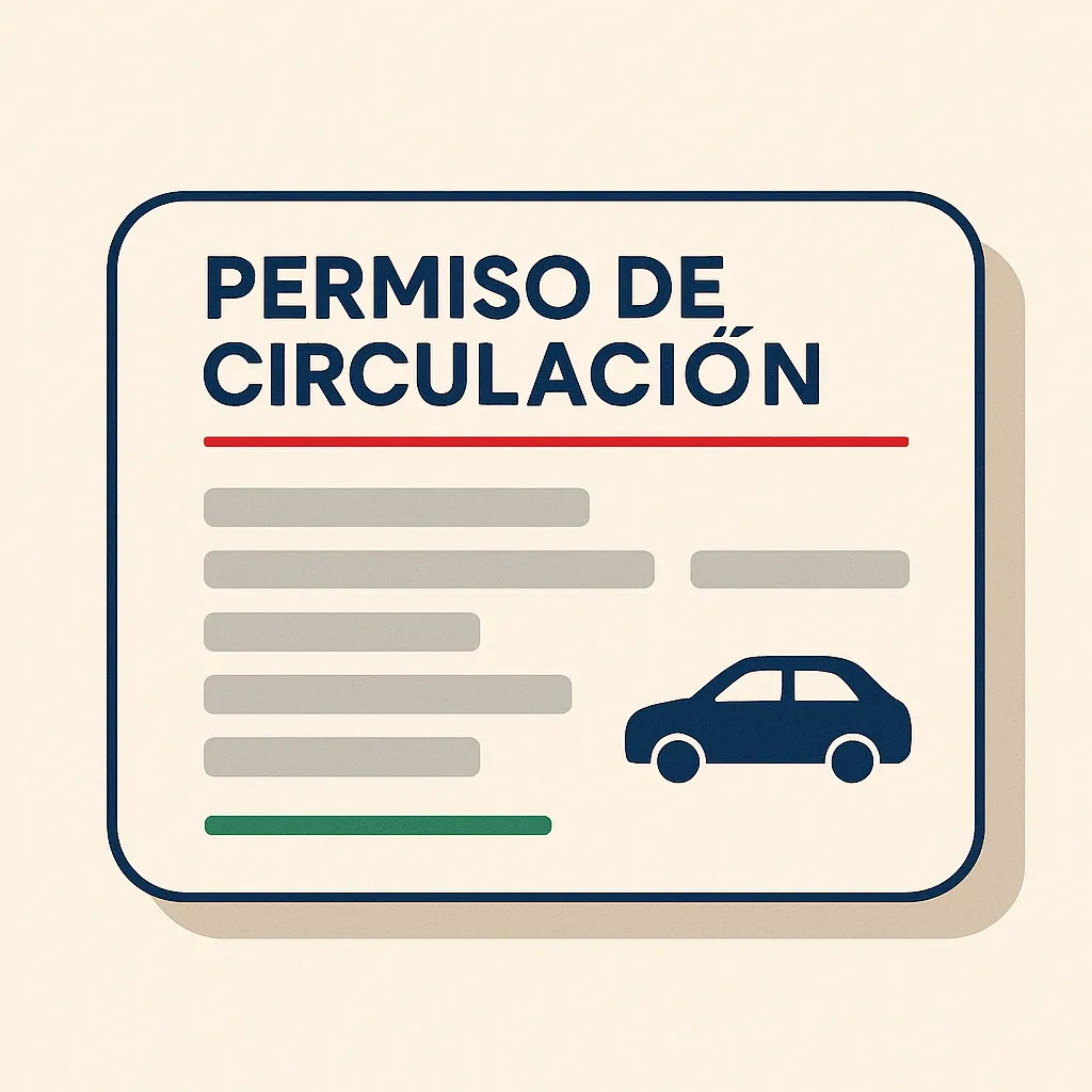 Ejemplo ilustrativo de permiso de circulación